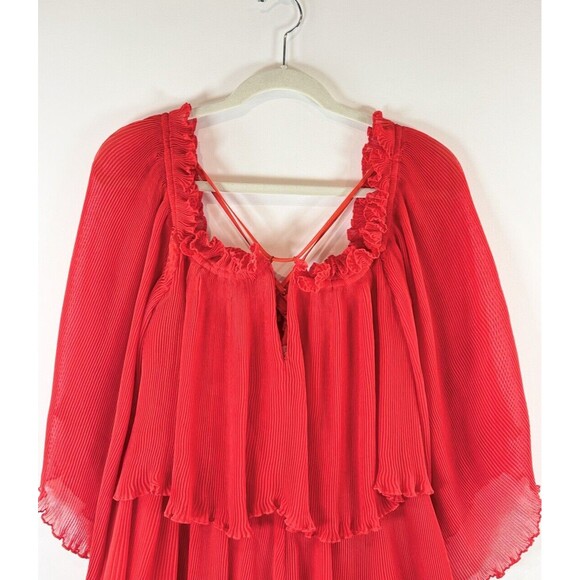 Alice McCall Womens Romper Red Locomotion Playsuit Off Shoulder Ruffle Size 6 - Picture 7 of 11